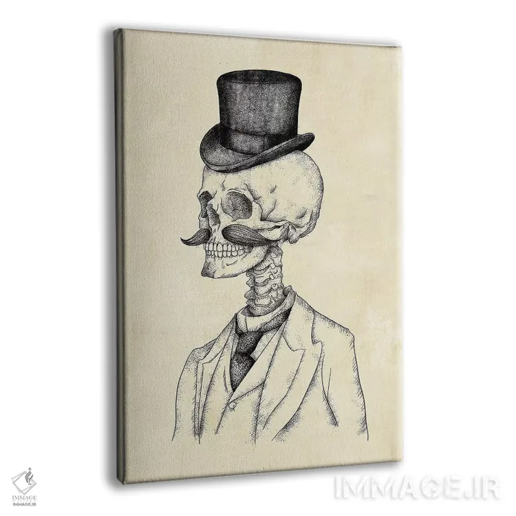 تابلو دکوراتیو "جنتلمن پیر" اثر مایک کوبو - نمای پرسپکتیو محصول