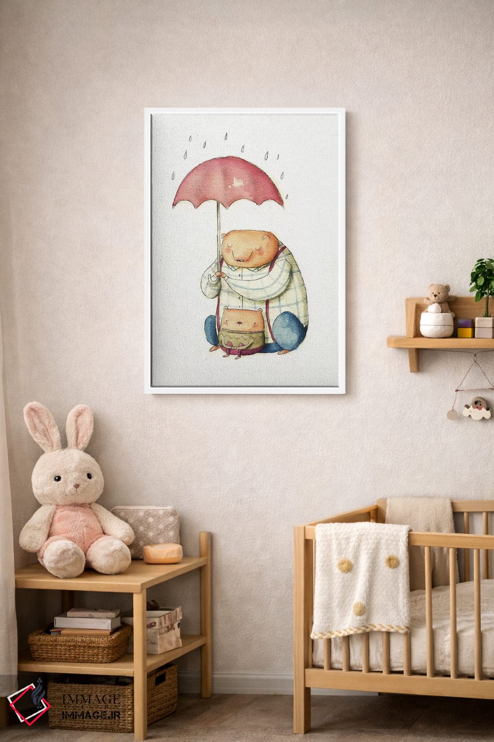 تابلو دکوراتیو "من اینجا برای تو هستم" اثر مایک کوبو - D4W