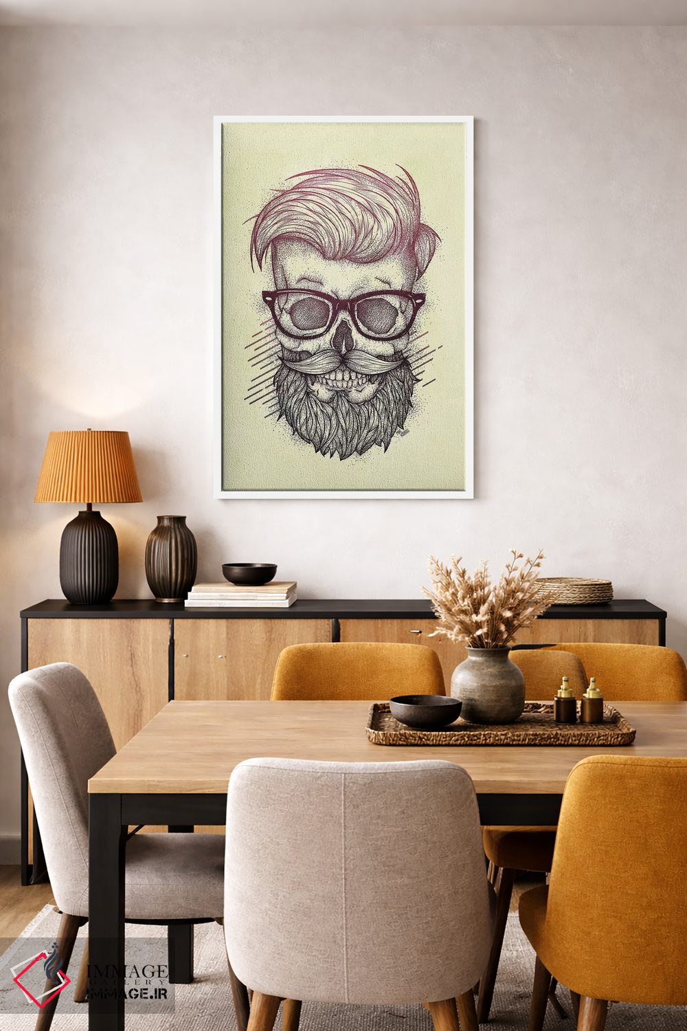 تابلو دکوراتیو "هیپستر مرده است" اثر مایک کوبو - D5W