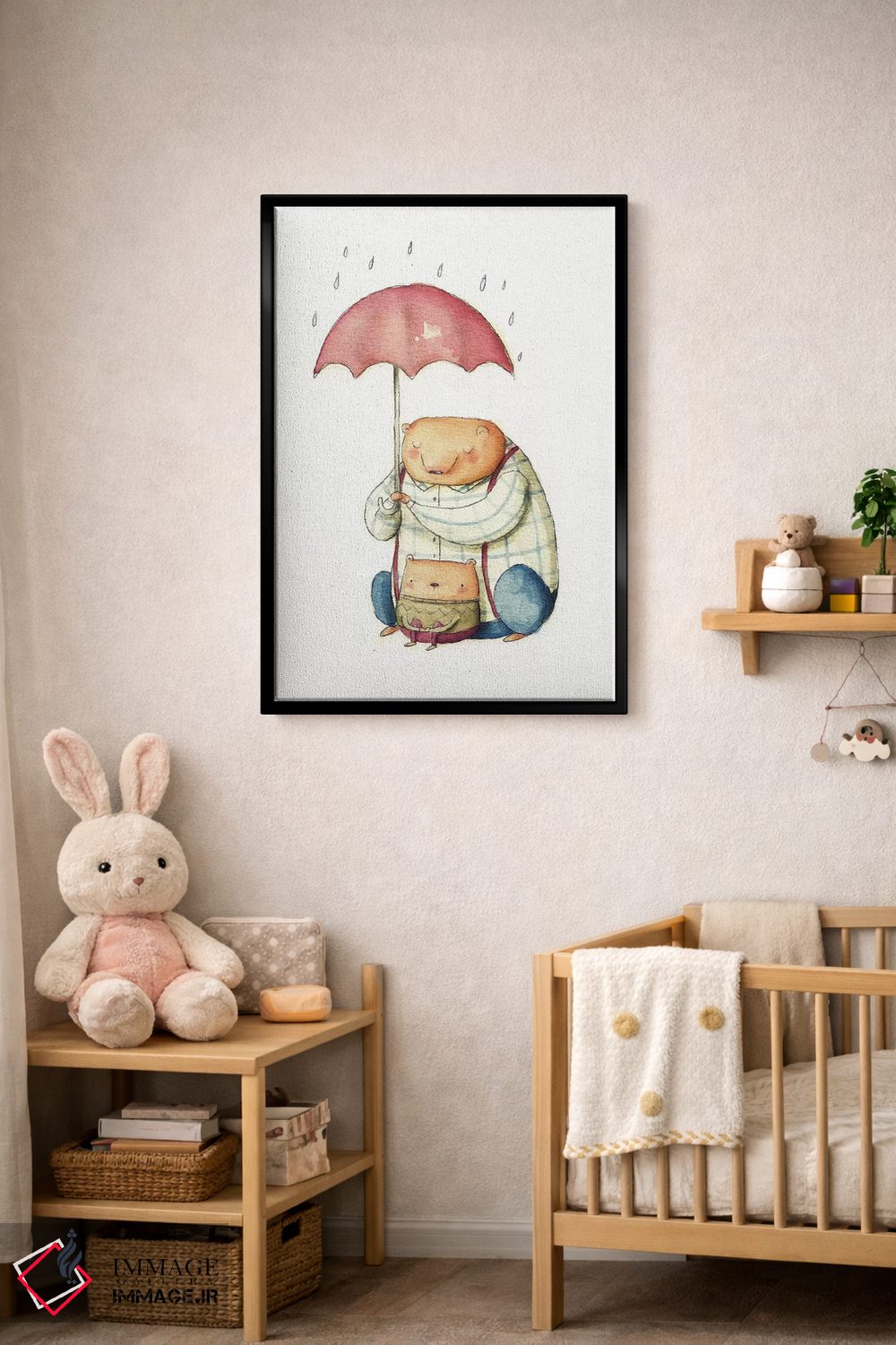 تابلو دکوراتیو "من اینجا برای تو هستم" اثر مایک کوبو - D5B