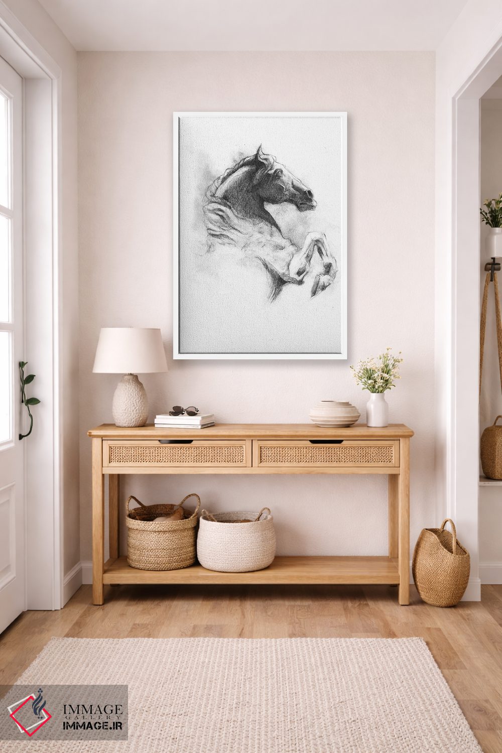 تابلو دکوراتیو "اسب ۴" اثر مایک کوبو - D6W