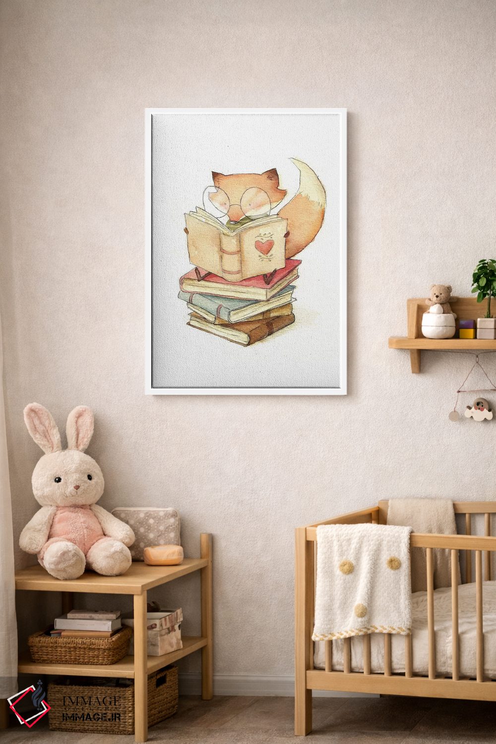 تابلو دکوراتیو "عاشق کتاب" اثر مایک کوبو - D3W