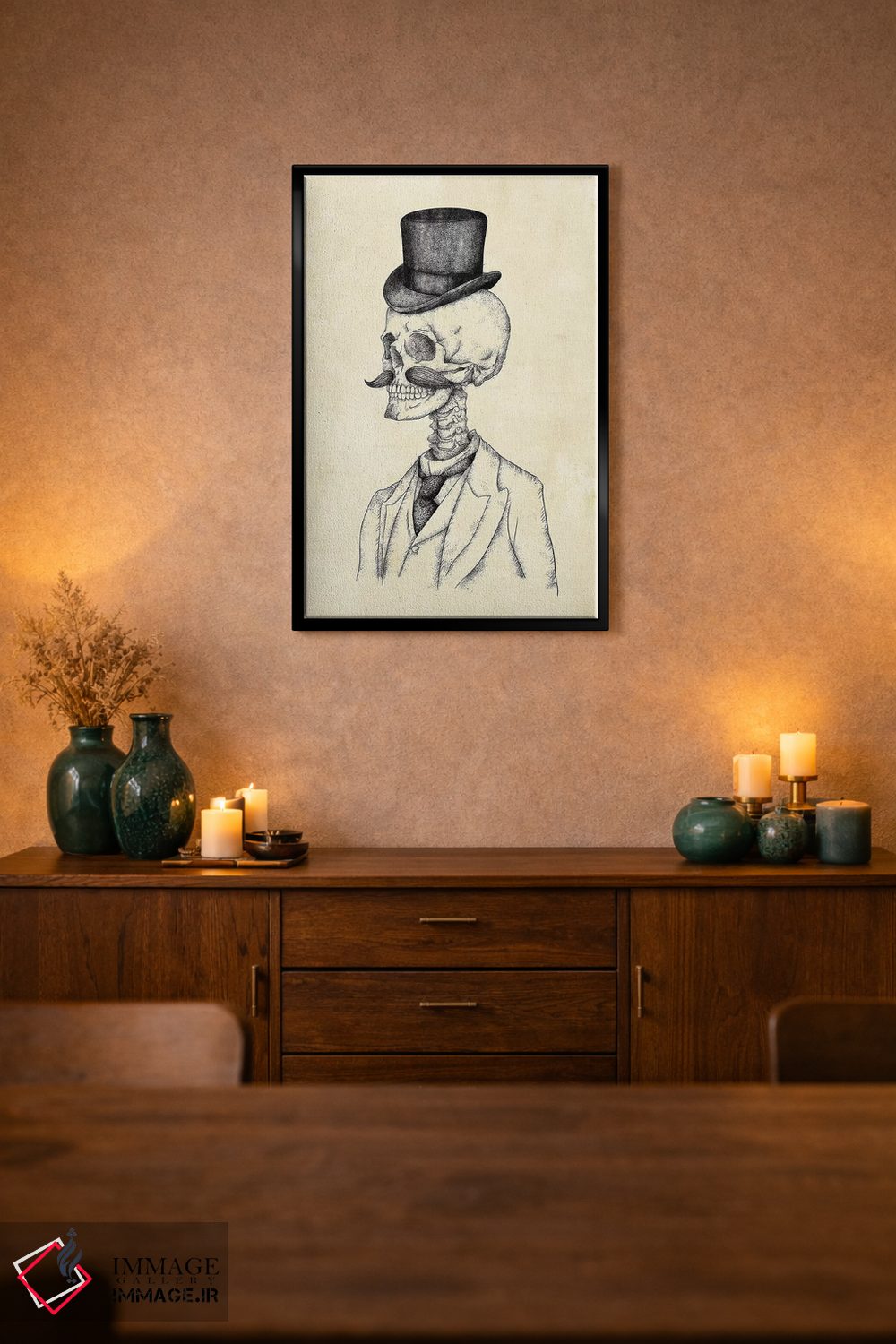 تابلو دکوراتیو "جنتلمن پیر" اثر مایک کوبو - D2B
