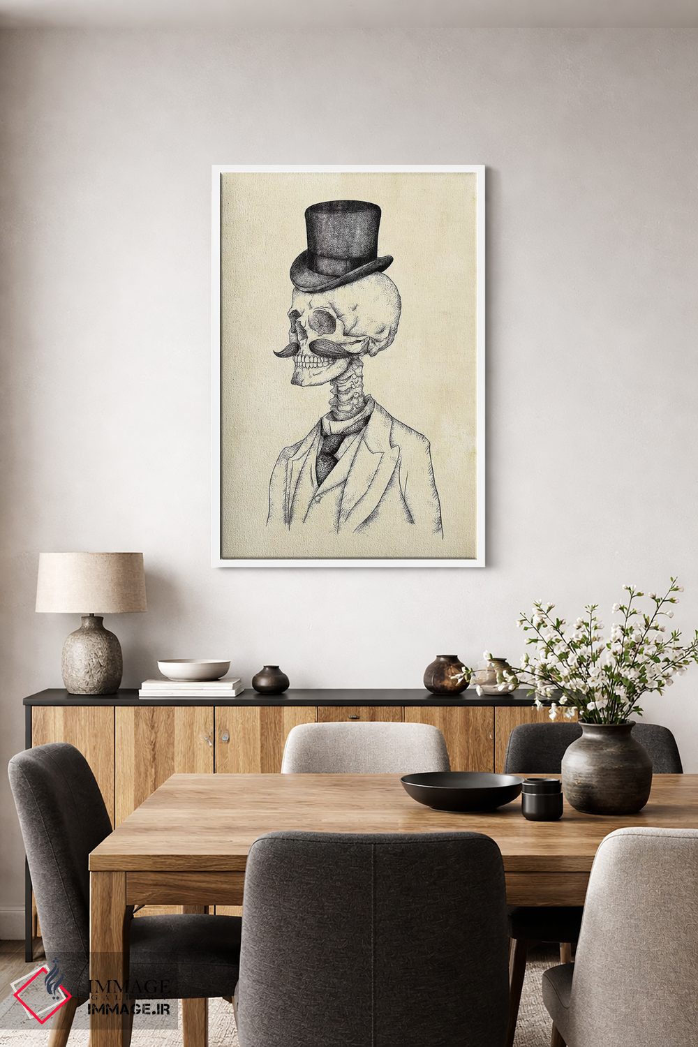 تابلو دکوراتیو "جنتلمن پیر" اثر مایک کوبو - D4W