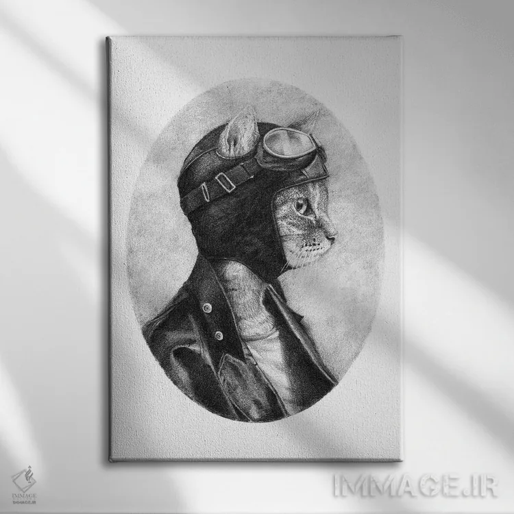 تابلو دکوراتیو "شجاع" اثر مایک کوبو - نمای روبهرو روی دیوار