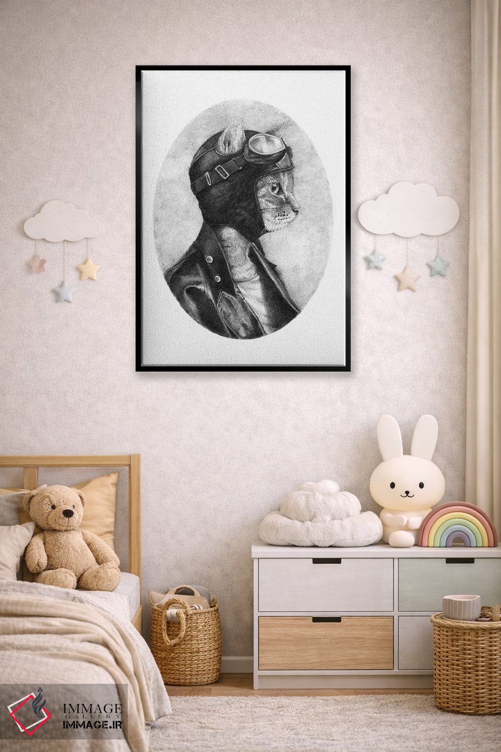 تابلو دکوراتیو "شجاع" اثر مایک کوبو - D6B