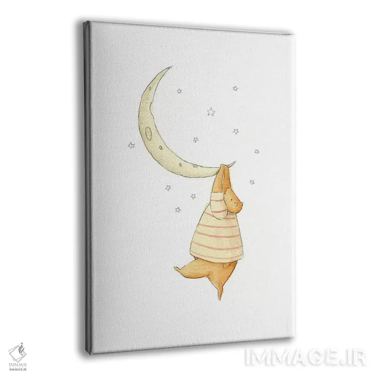 تابلو دکوراتیو "گیر افتاده در ماه ۱" اثر مایک کوبو - نمای پرسپکتیو محصول