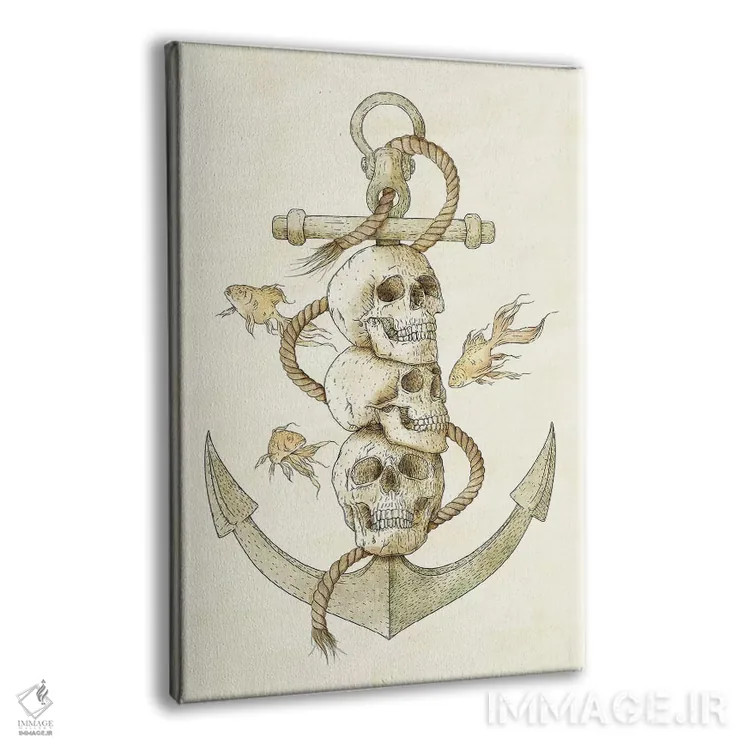 تابلو دکوراتیو "سه دزد دریایی گمشده" اثر مایک کوبو - نمای پرسپکتیو محصول