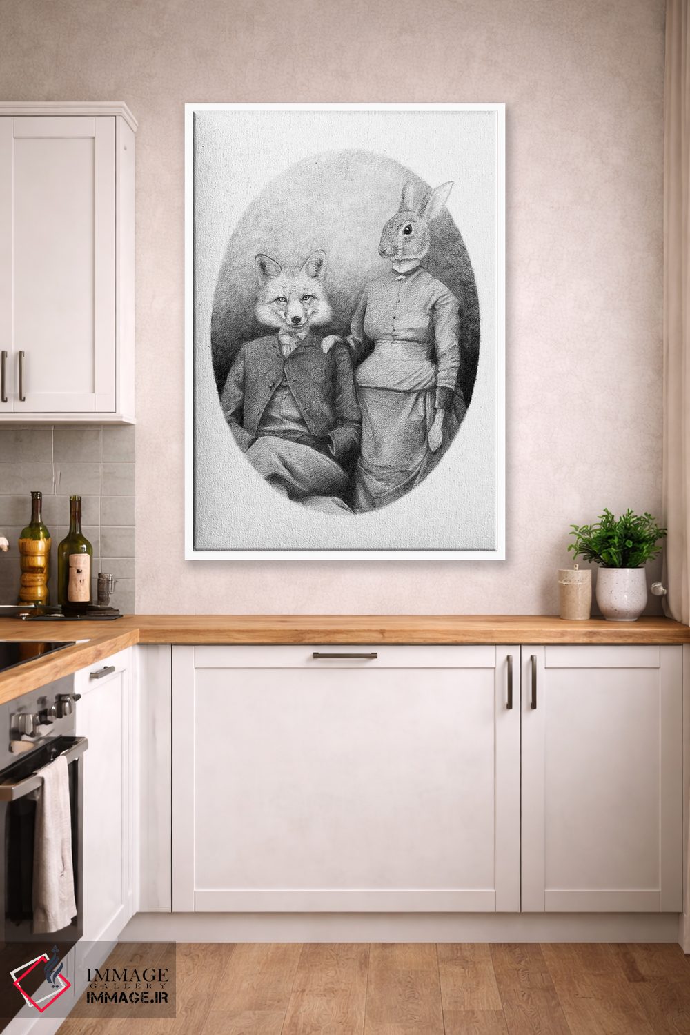 تابلو دکوراتیو "روباه ها" اثر مایک کوبو - D2W