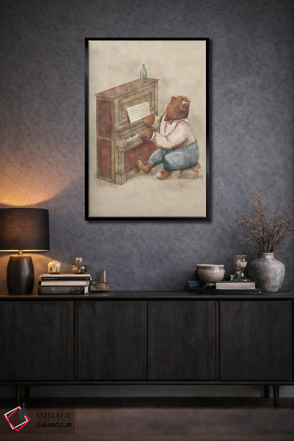 تابلو دکوراتیو "پیانیست" اثر مایک کوبو - D2B