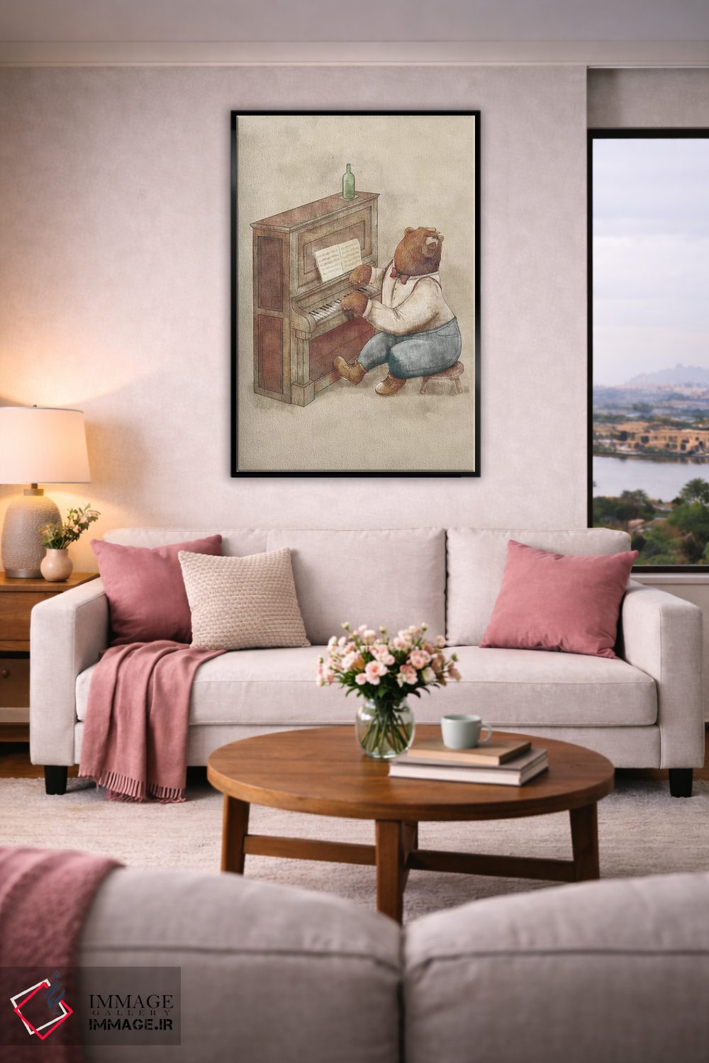 تابلو دکوراتیو "پیانیست" اثر مایک کوبو - D5B