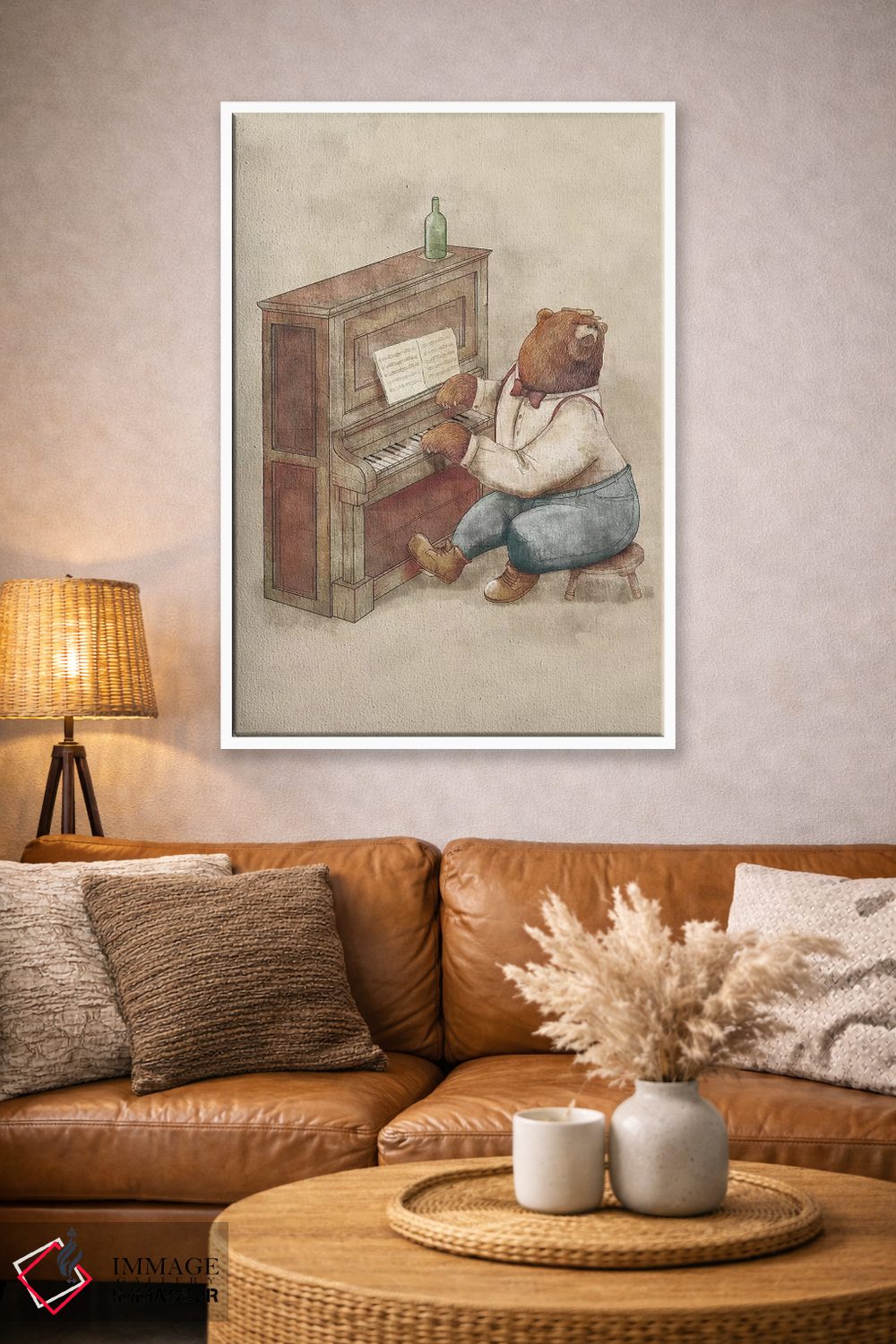 تابلو دکوراتیو "پیانیست" اثر مایک کوبو - D3W