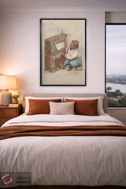 تابلو دکوراتیو "پیانیست" اثر مایک کوبو - D4B