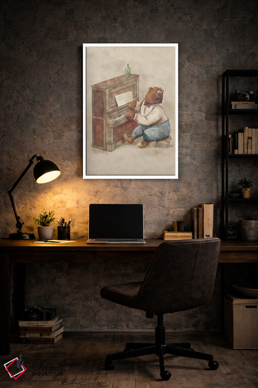 تابلو دکوراتیو "پیانیست" اثر مایک کوبو - D6W