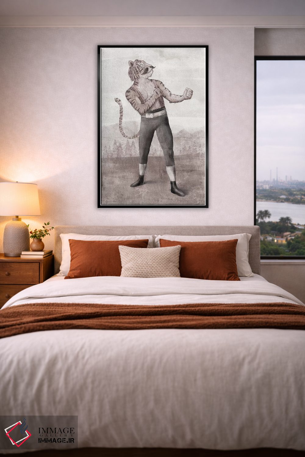 تابلو دکوراتیو "قهرمان ۱" اثر مایک کوبو - D5B