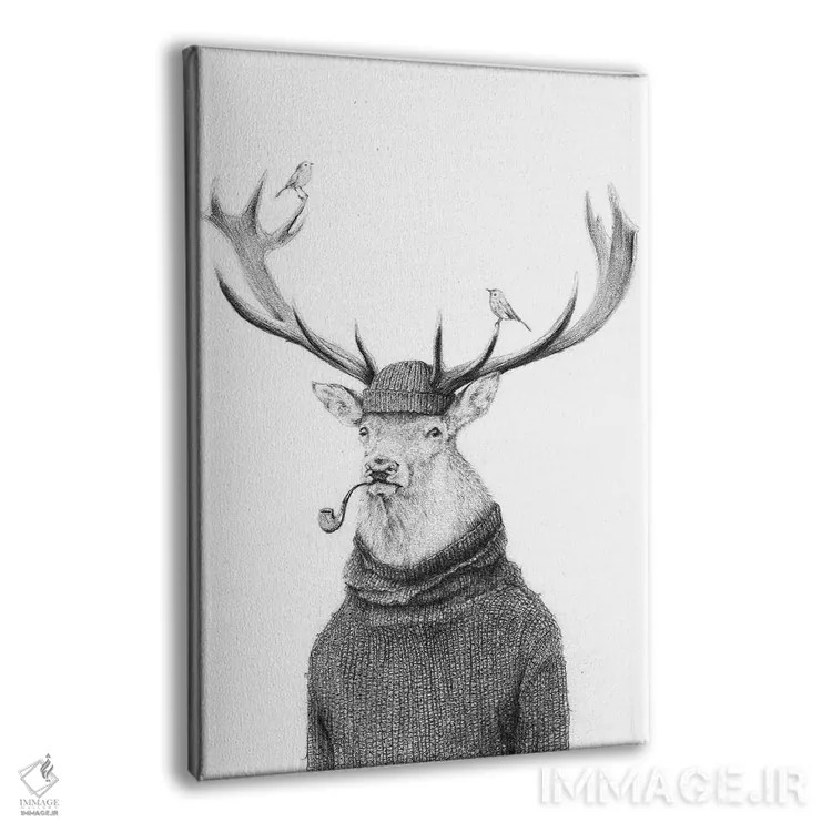 تابلو دکوراتیو "تفکر وحشی" اثر مایک کوبو - نمای پرسپکتیو محصول