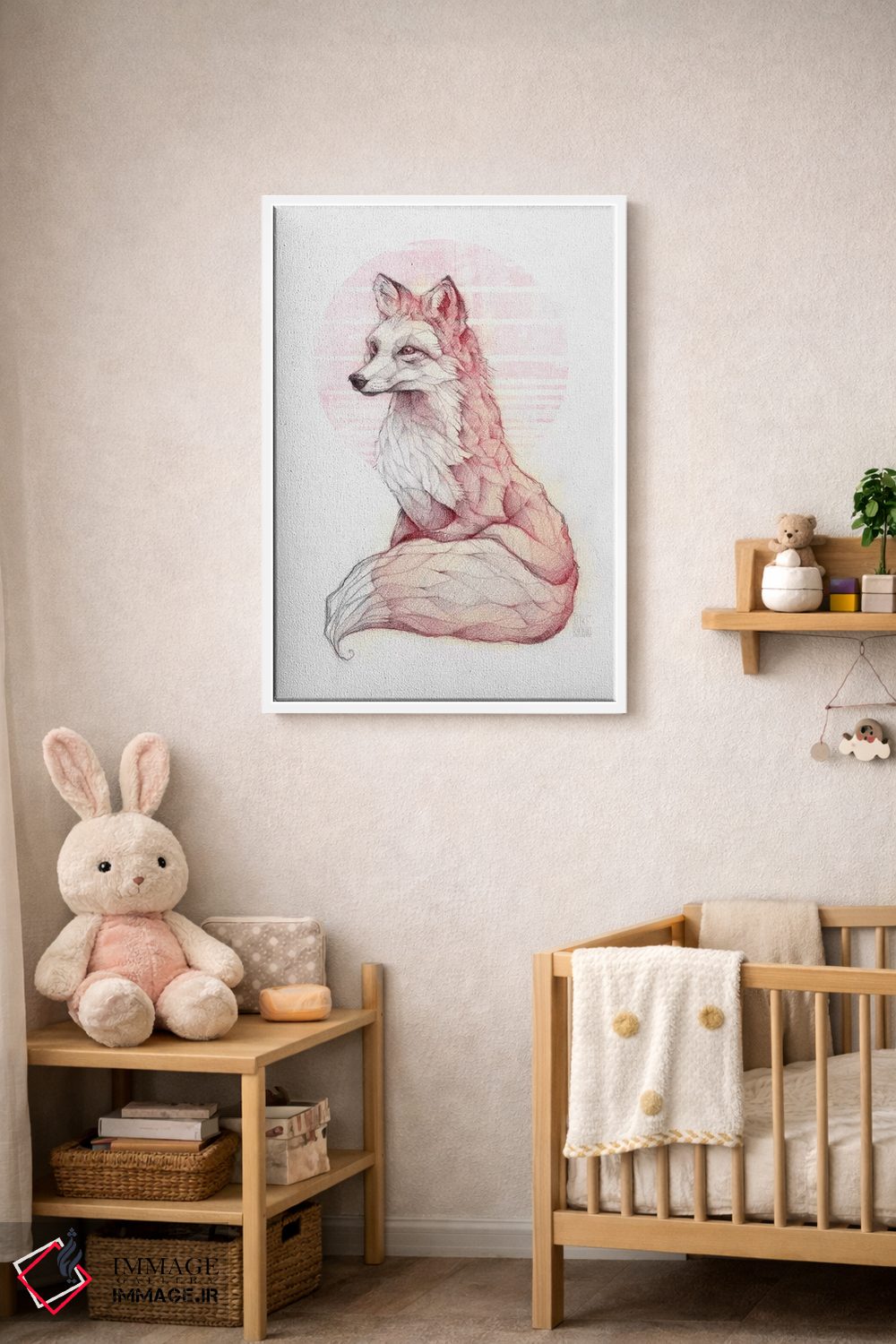 تابلو دکوراتیو "روباه معمولی ۱" اثر مایک کوبو - D3W