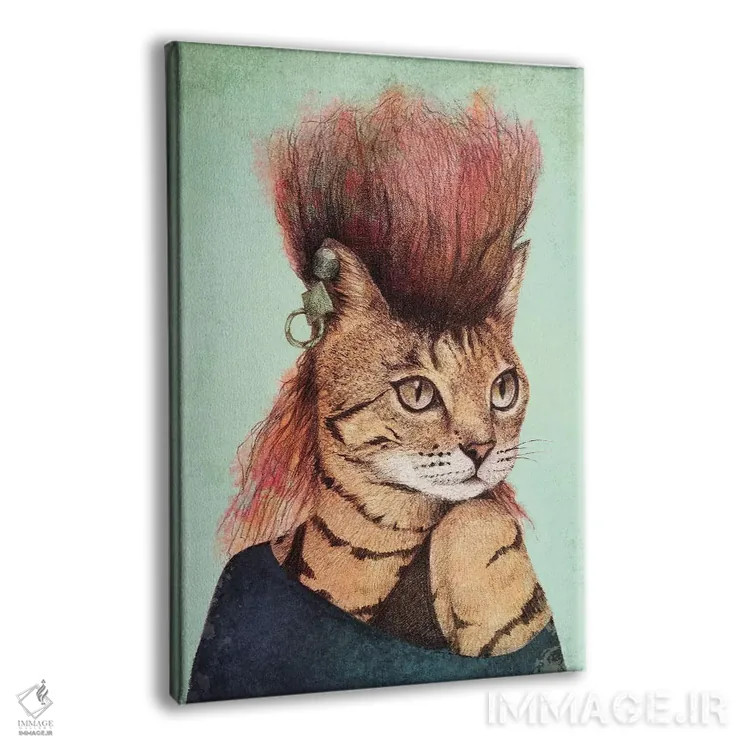 تابلو دکوراتیو "کتی ۲" اثر مایک کوبو - نمای پرسپکتیو محصول