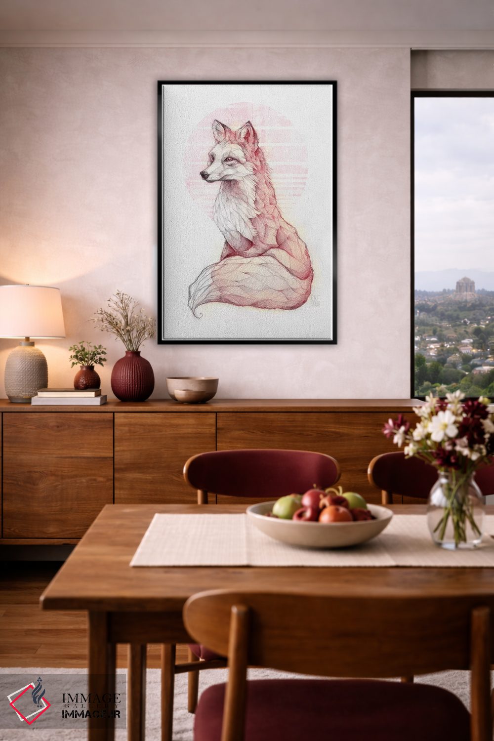 تابلو دکوراتیو "روباه معمولی ۱" اثر مایک کوبو - D6B