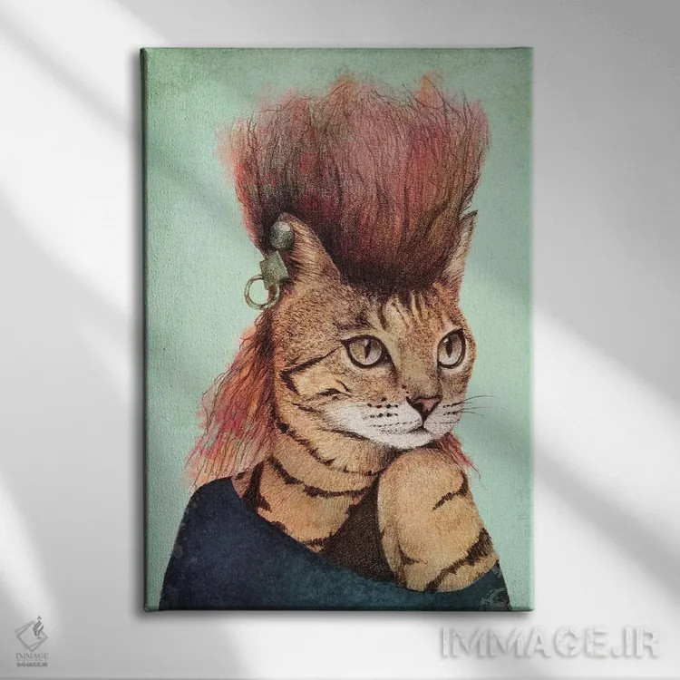 تابلو دکوراتیو "کتی ۲" اثر مایک کوبو - نمای روبهرو روی دیوار