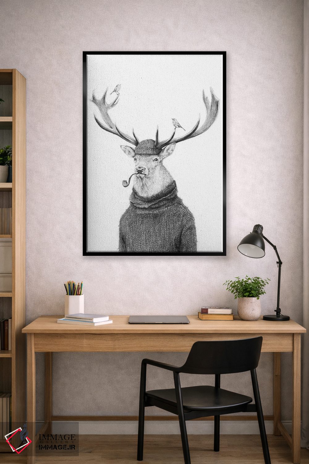 تابلو دکوراتیو "تفکر وحشی" اثر مایک کوبو - D2B