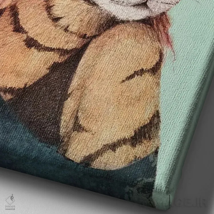 تابلو دکوراتیو "کتی ۲" اثر مایک کوبو - نمای نزدیک بافت بوم