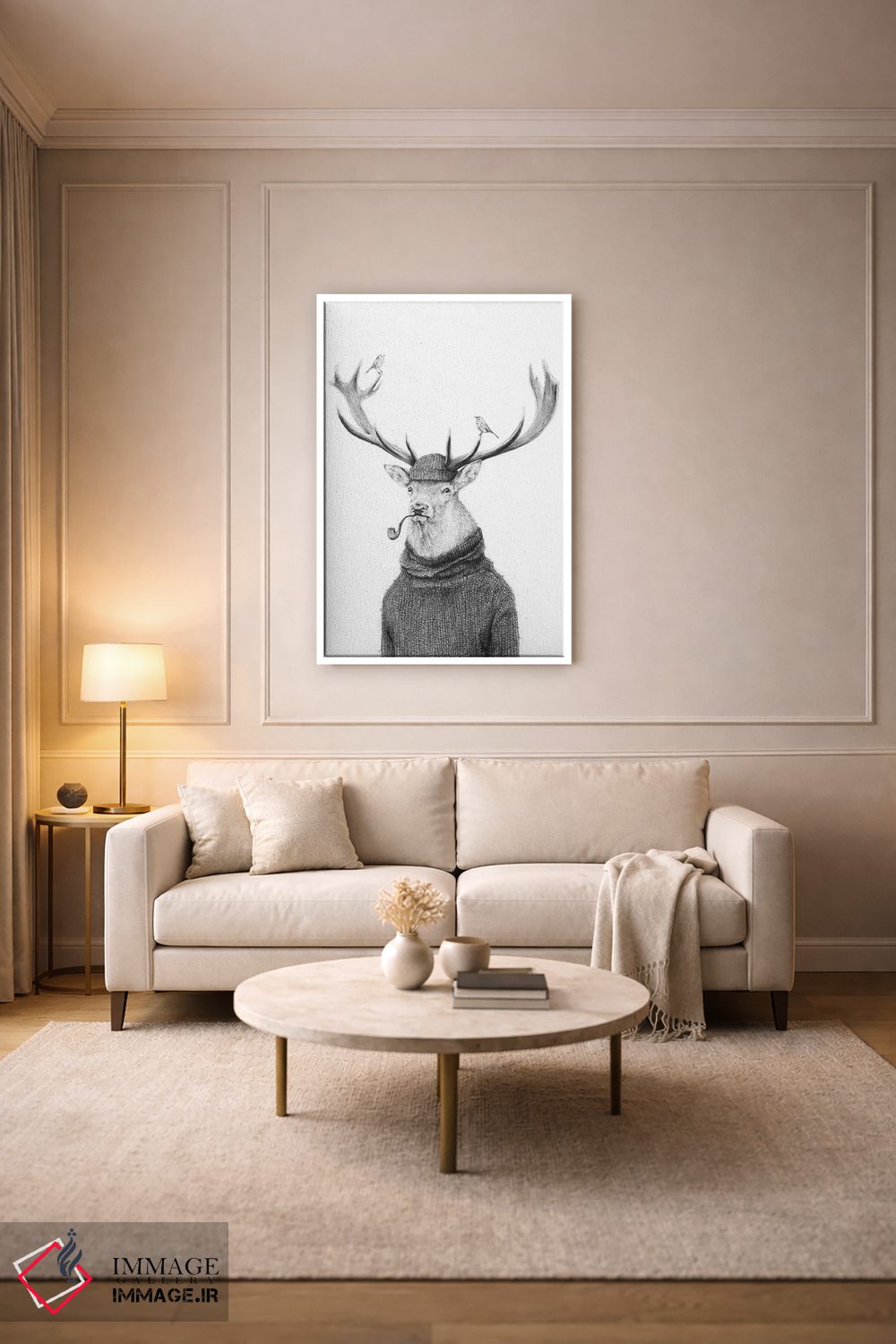 تابلو دکوراتیو "تفکر وحشی" اثر مایک کوبو - D3W