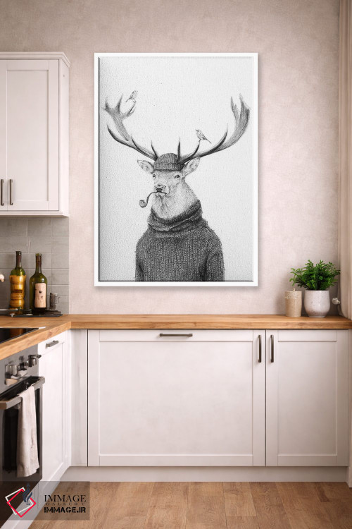 تابلو دکوراتیو "تفکر وحشی" اثر مایک کوبو - D4W