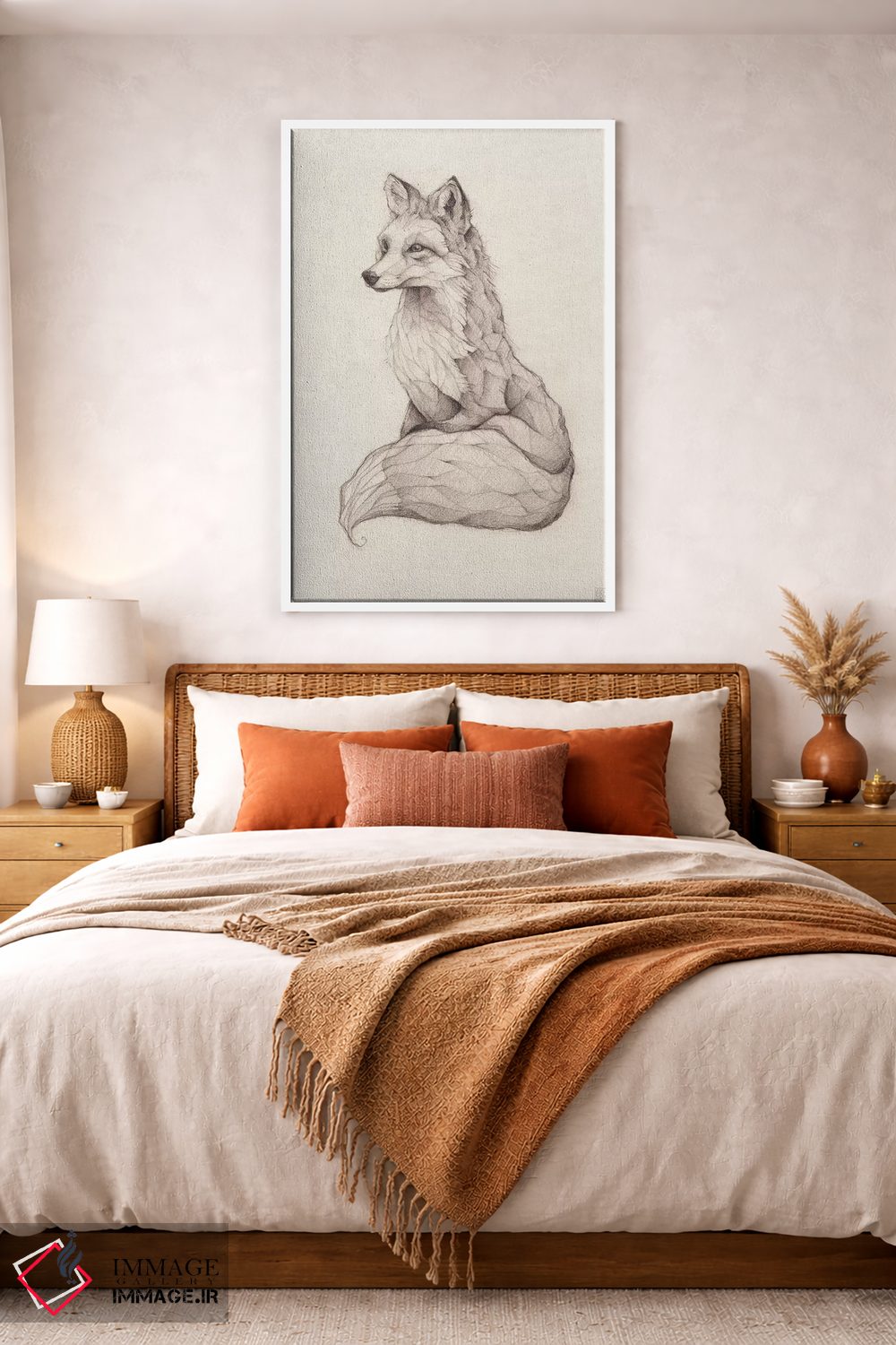 تابلو دکوراتیو "روباه معمولی ۲" اثر مایک کوبو - D4W