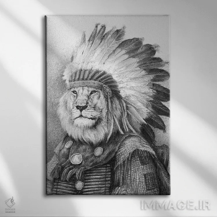 تابلو دکوراتیو "رییس" اثر مایک کوبو - نمای روبهرو روی دیوار