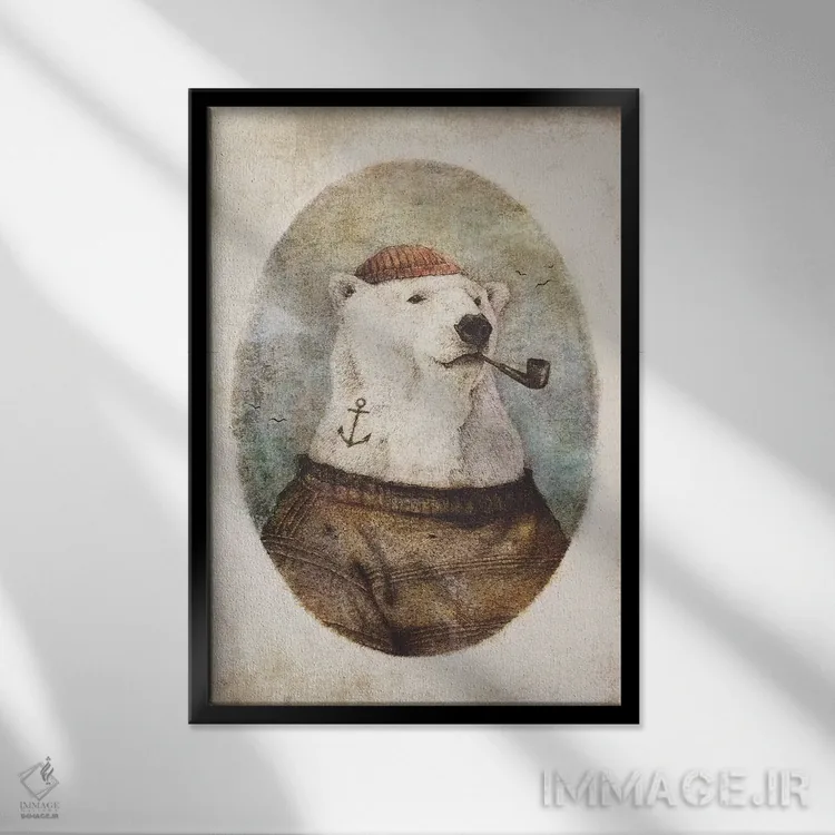 تابلو دکوراتیو "به سوی ساحل ۲" اثر مایک کوبو - نمای قابدار مشکی