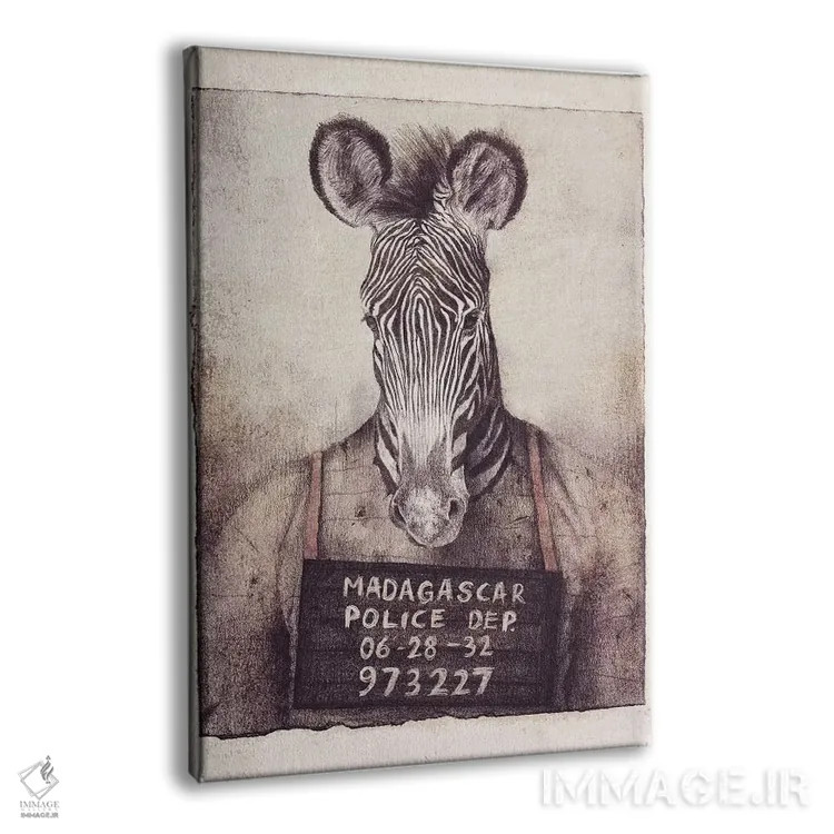 تابلو دکوراتیو "عکس پلیس ماداگاسکار" اثر مایک کوبو - نمای پرسپکتیو محصول