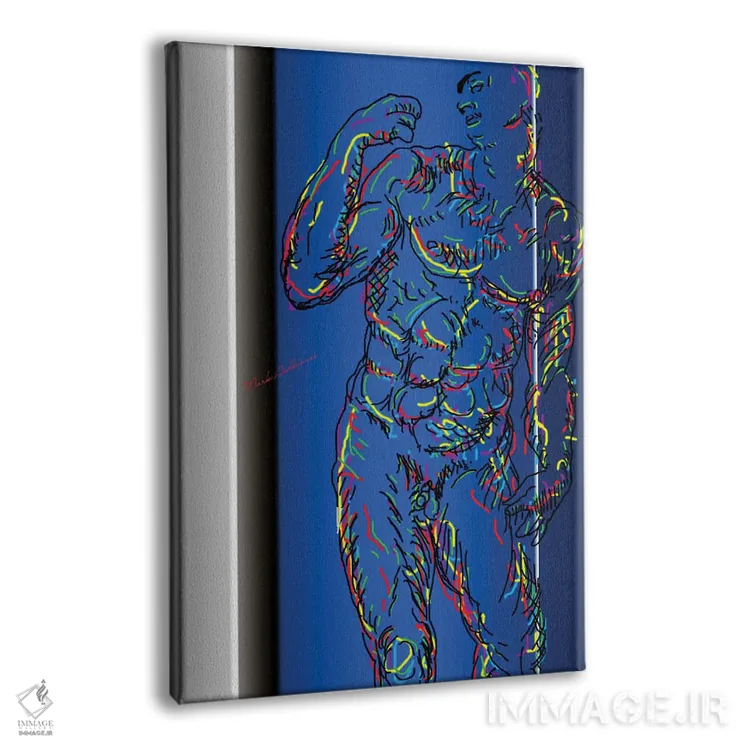 تابلو دکوراتیو "مرد مدرن" اثر مارک اشکنازی - نمای پرسپکتیو محصول