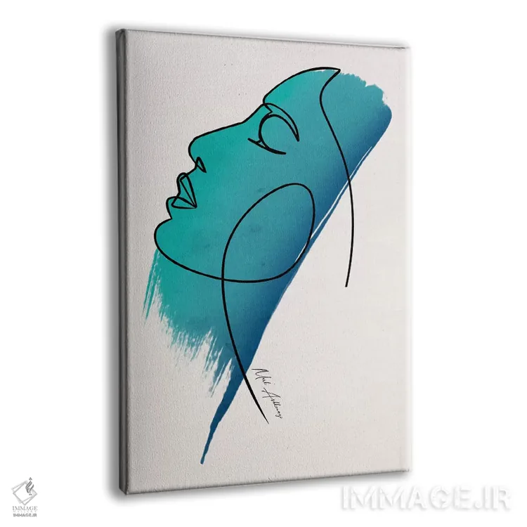 تابلو مینیمال "چهره" اثر مارک اشکنازی - نمای پرسپکتیو محصول