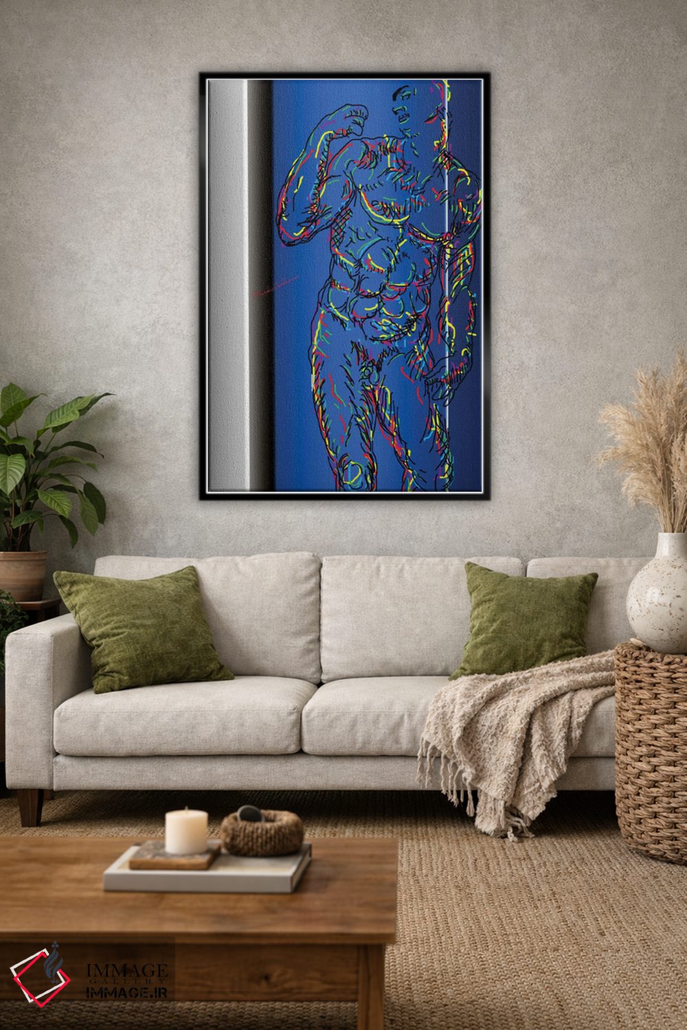 تابلو دکوراتیو "مرد مدرن" اثر مارک اشکنازی - D1B