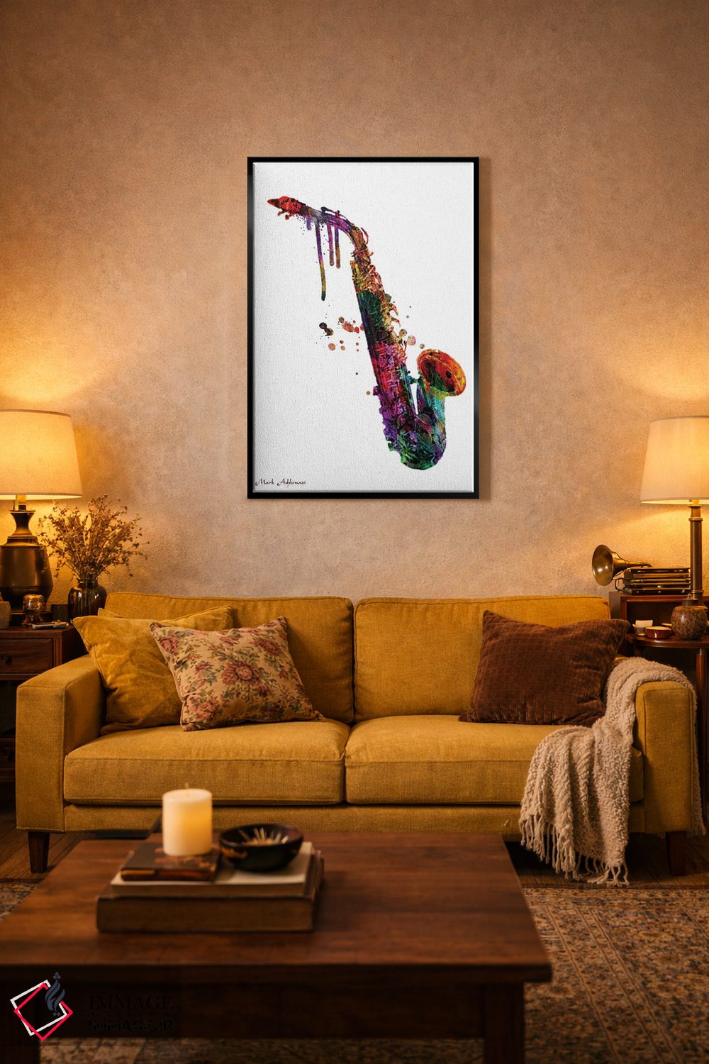 تابلو دکوراتیو "ساکسوفون ۲" اثر مارک اشکنازی - D4B