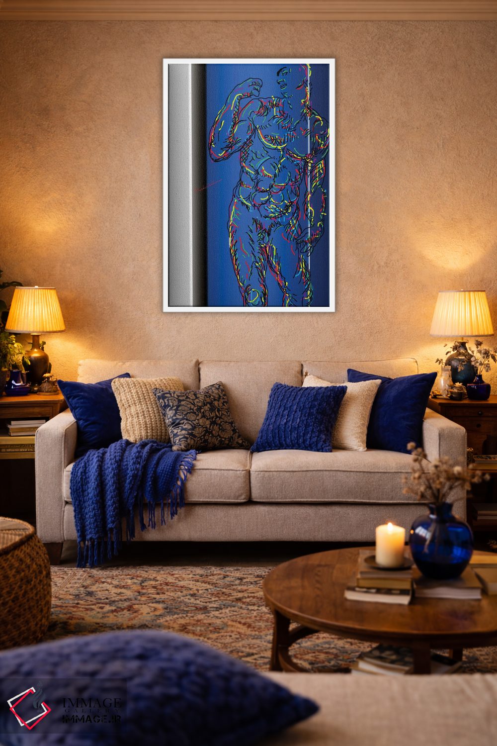 تابلو دکوراتیو "مرد مدرن" اثر مارک اشکنازی - D3W