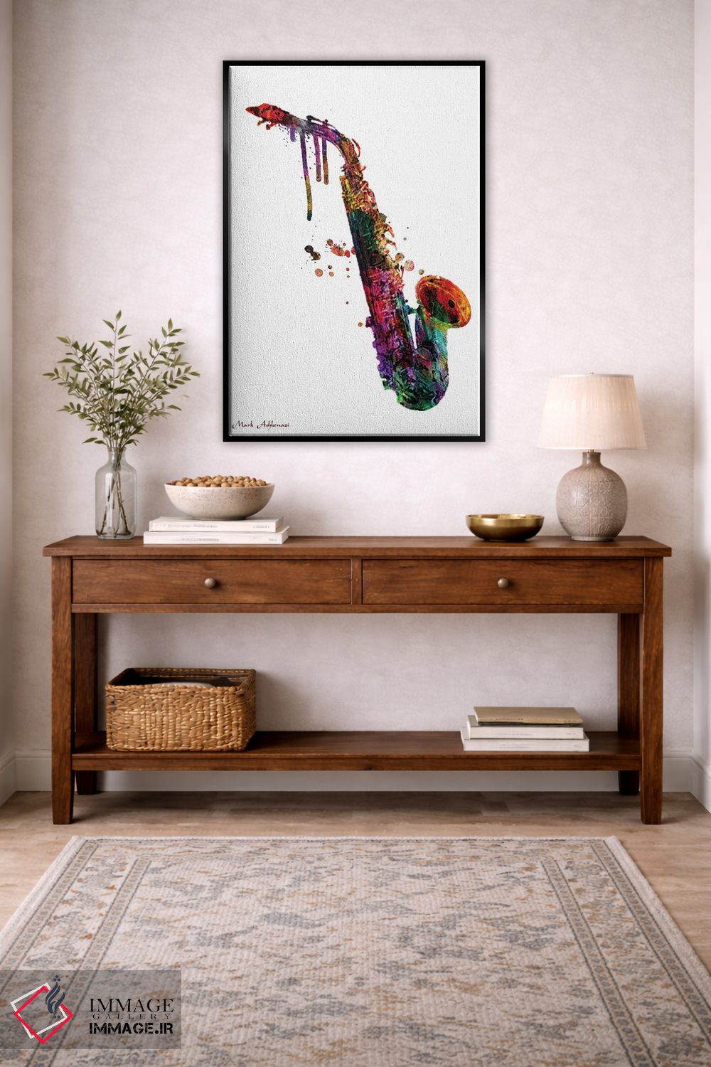 تابلو دکوراتیو "ساکسوفون ۲" اثر مارک اشکنازی - D5B