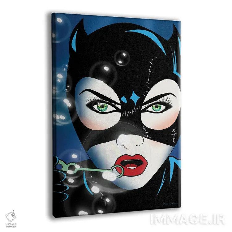 تابلو دکوراتیو "زن گربه ای" اثر مارک اشکنازی - نمای پرسپکتیو محصول