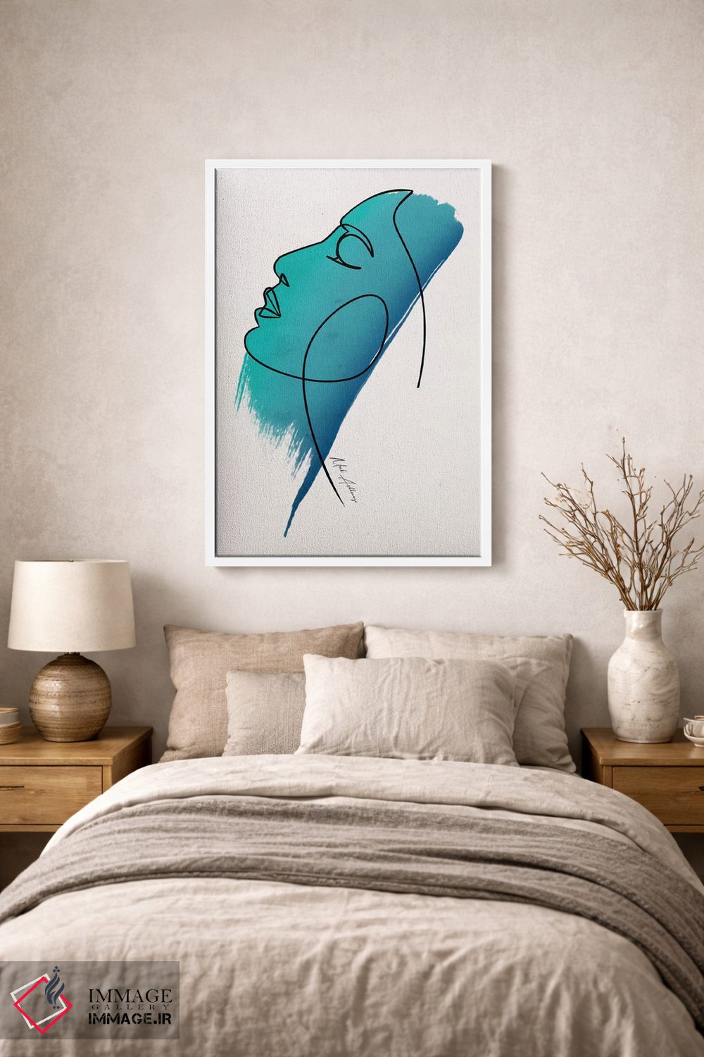 تابلو مینیمال "چهره" اثر مارک اشکنازی - D1W