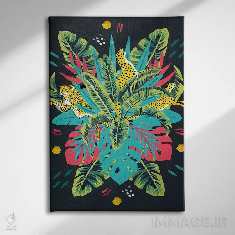 تابلو دکوراتیو "حال و هوای گرمسیری" اثر مارک اشکنازی - نمای روبهرو روی دیوار