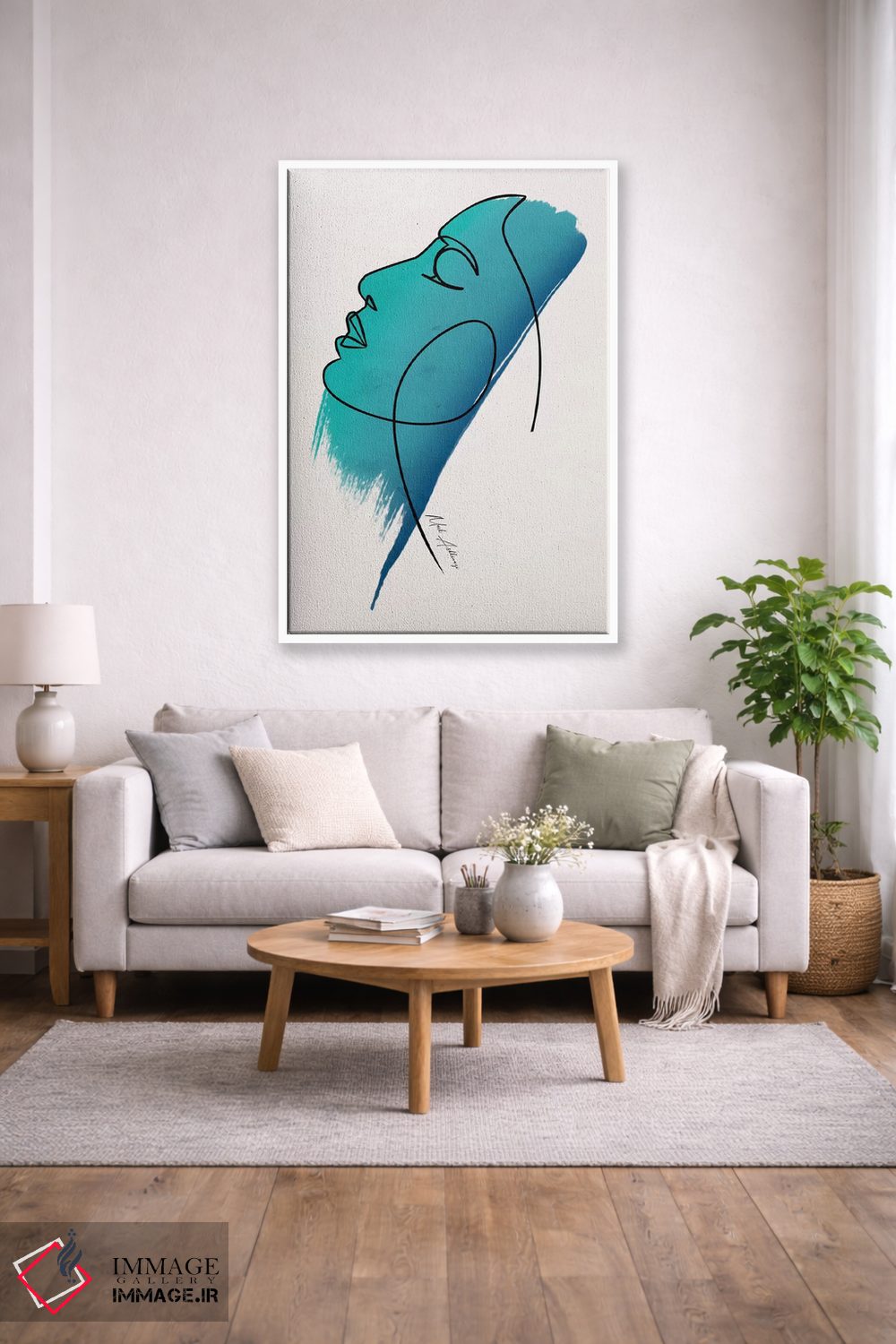 تابلو مینیمال "چهره" اثر مارک اشکنازی - D2W