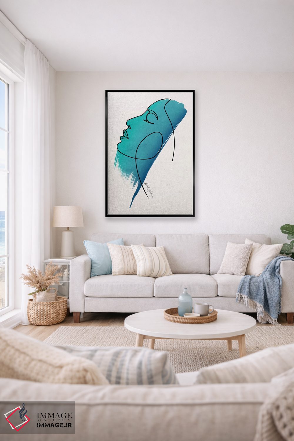 تابلو مینیمال "چهره" اثر مارک اشکنازی - D3B