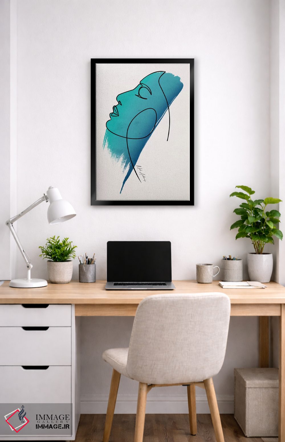 تابلو مینیمال "چهره" اثر مارک اشکنازی - D4B