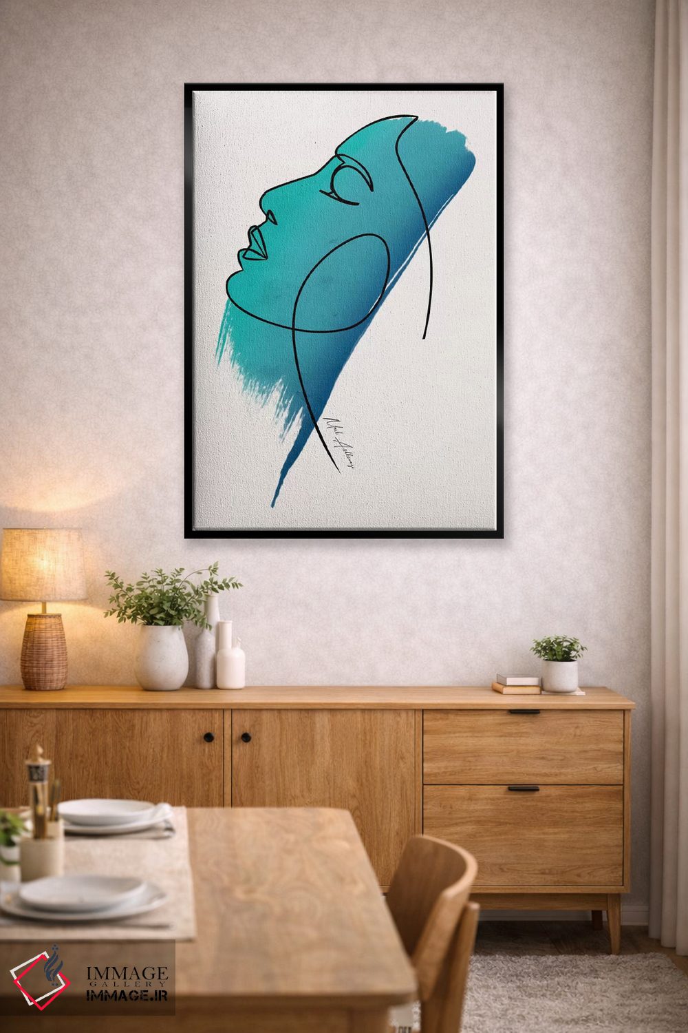 تابلو مینیمال "چهره" اثر مارک اشکنازی - D5B