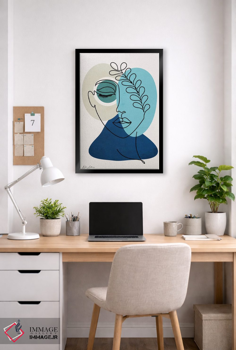 تابلو مینیمال "زنی در عشق ۲" اثر مارک اشکنازی - D2B