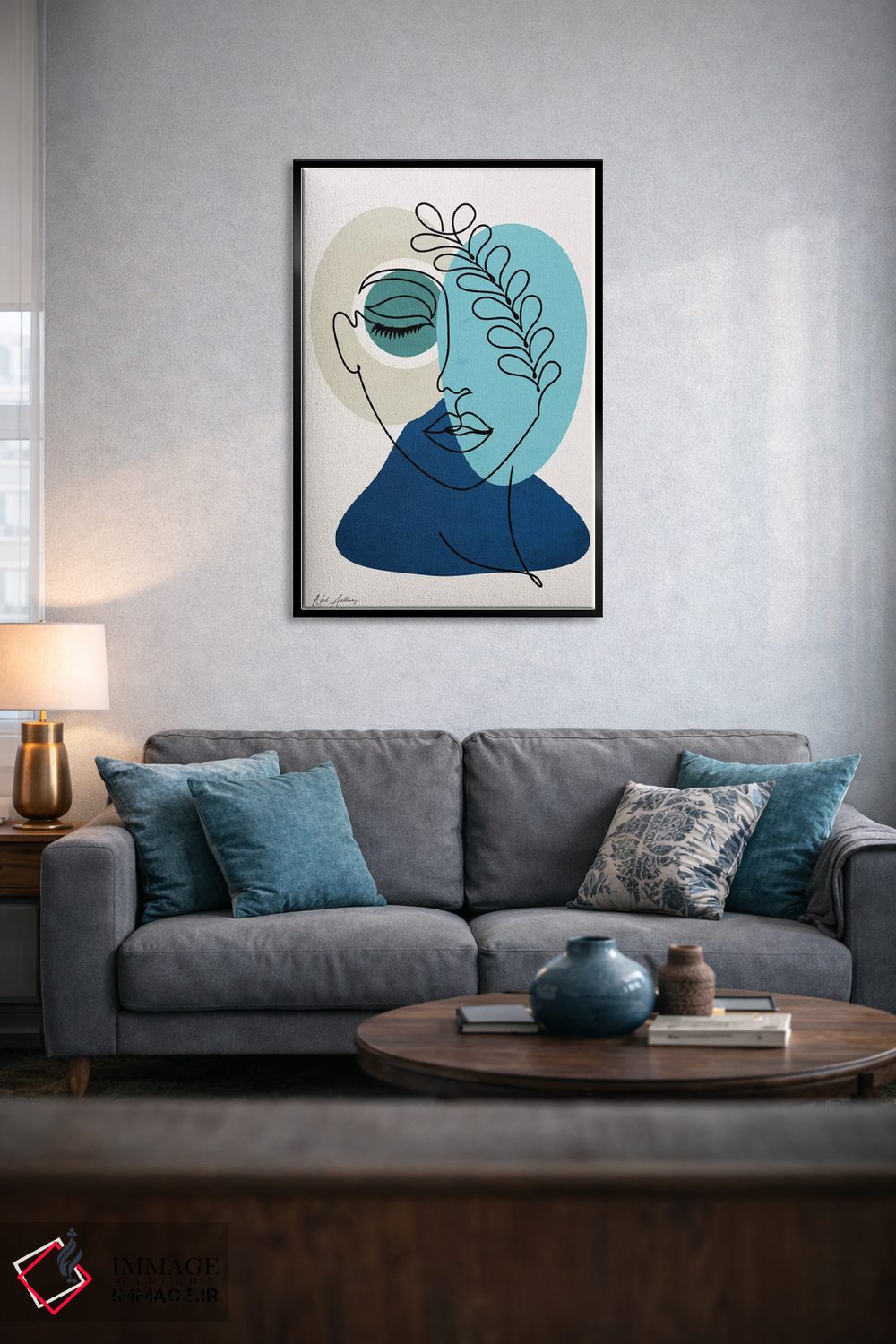 تابلو مینیمال "زنی در عشق ۲" اثر مارک اشکنازی - D4B