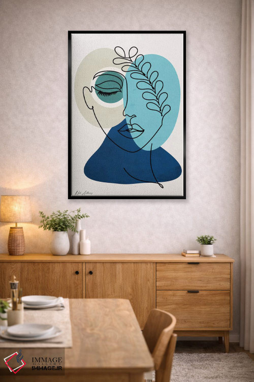 تابلو مینیمال "زنی در عشق ۲" اثر مارک اشکنازی - D3B