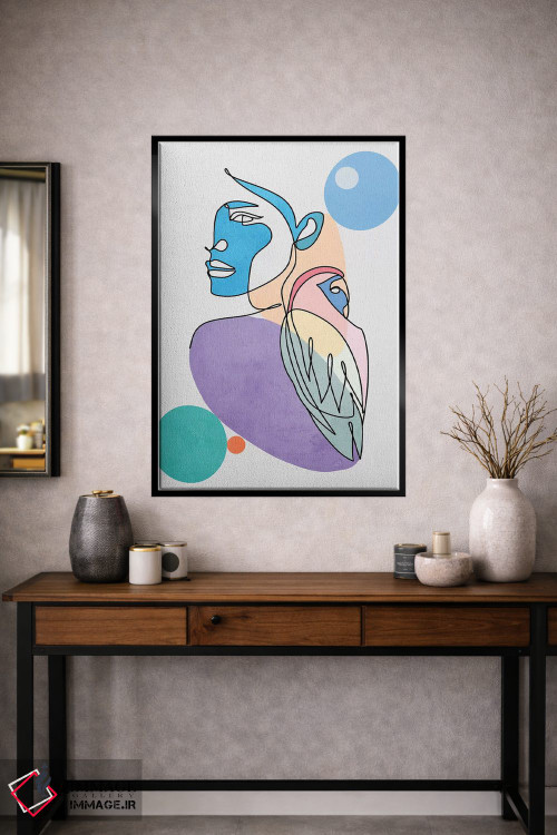 تابلو مینیمال "پرندگان عاشق" اثر مارک اشکنازی - D3B