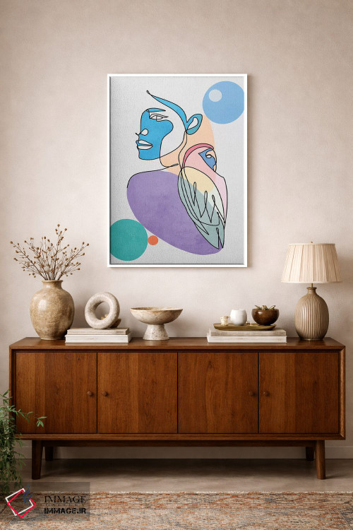 تابلو مینیمال "پرندگان عاشق" اثر مارک اشکنازی - D1W